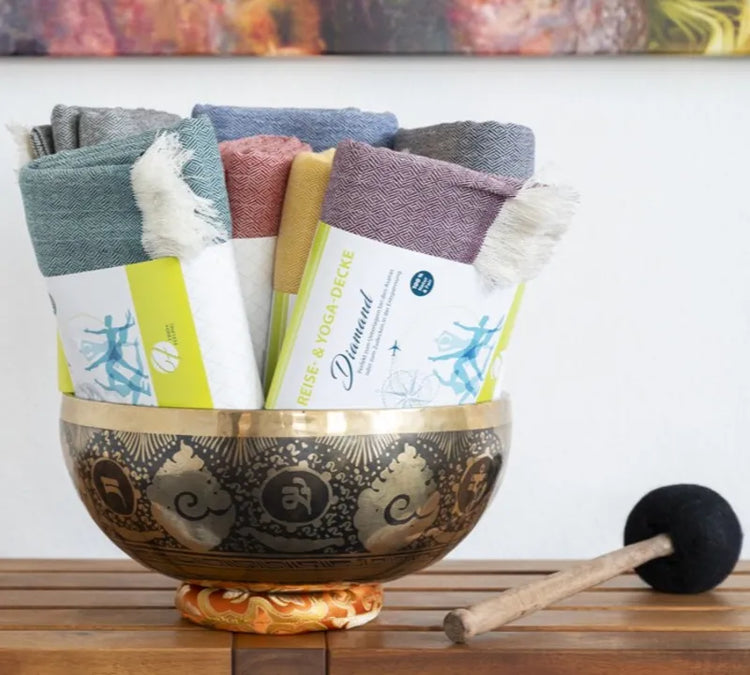 Decken für Yoga & Meditation aus natürlichen Materialien