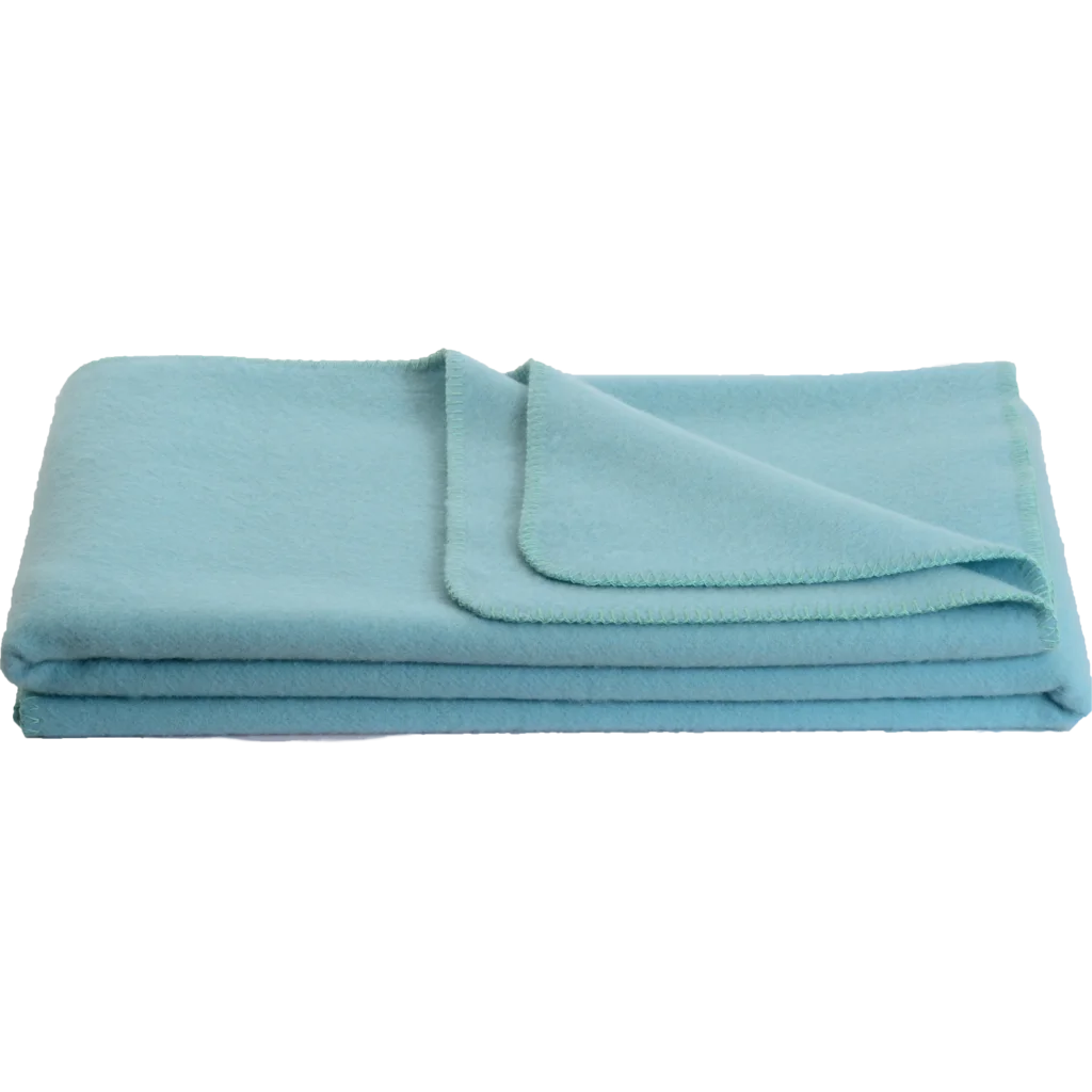 Baby-+Kinder-Decke INN in Eisblau Blau von Steinbeck Größe 75x100 cm