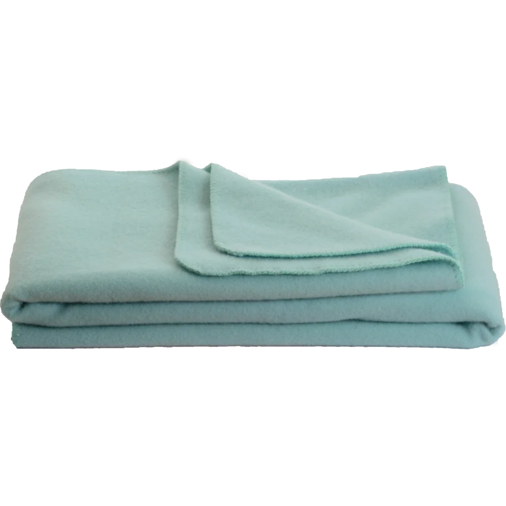 Baby-+Kinder-Decke INN in Jade Blau von Steinbeck Größe 75x100 cm