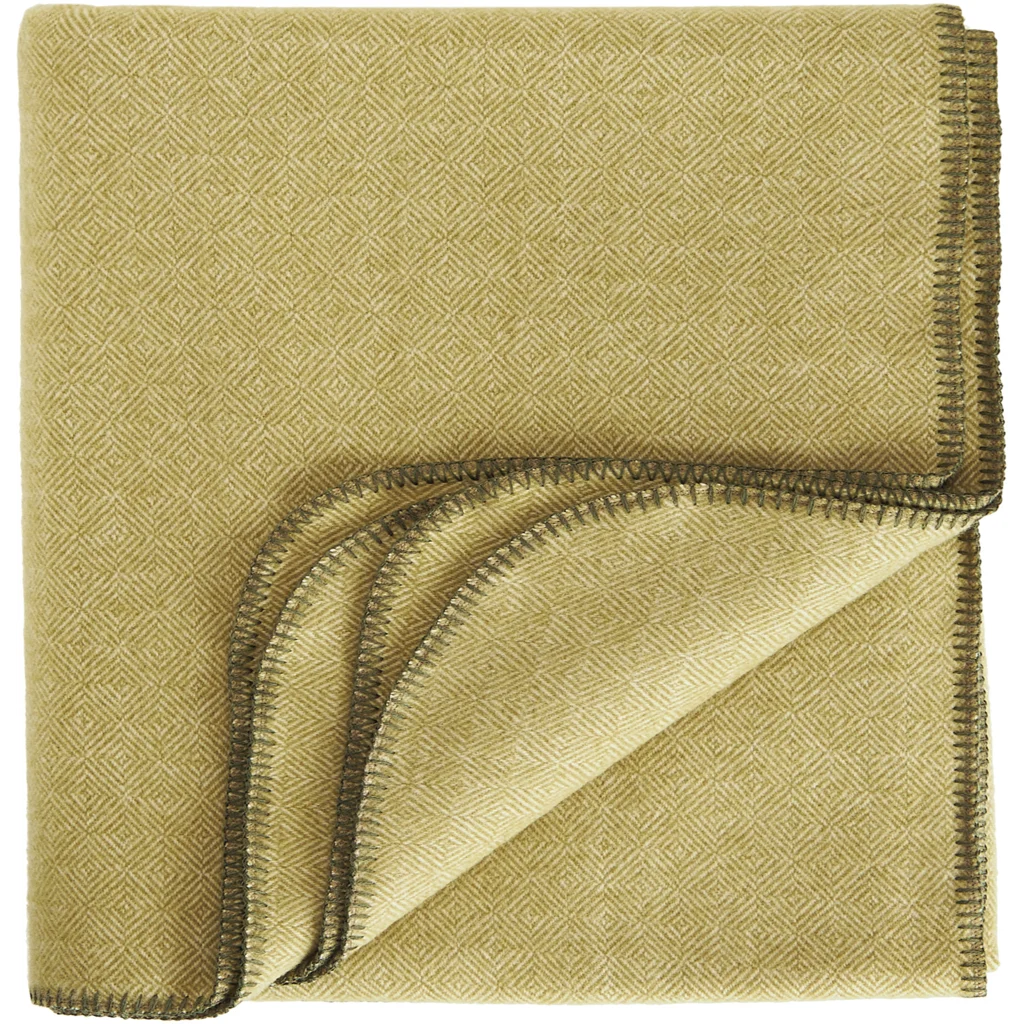 Baby-+Kinder-Decke mit Diamant-Muster in Limette Gelb Muster Diamant-Muster von Eagle Products Größe 100x150 cm