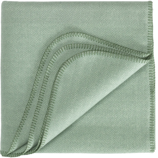 Baby-+Kinder-Decke mit Diamant-Muster in Mint Grün Muster Diamant-Muster von Eagle Products Größe 100x150 cm