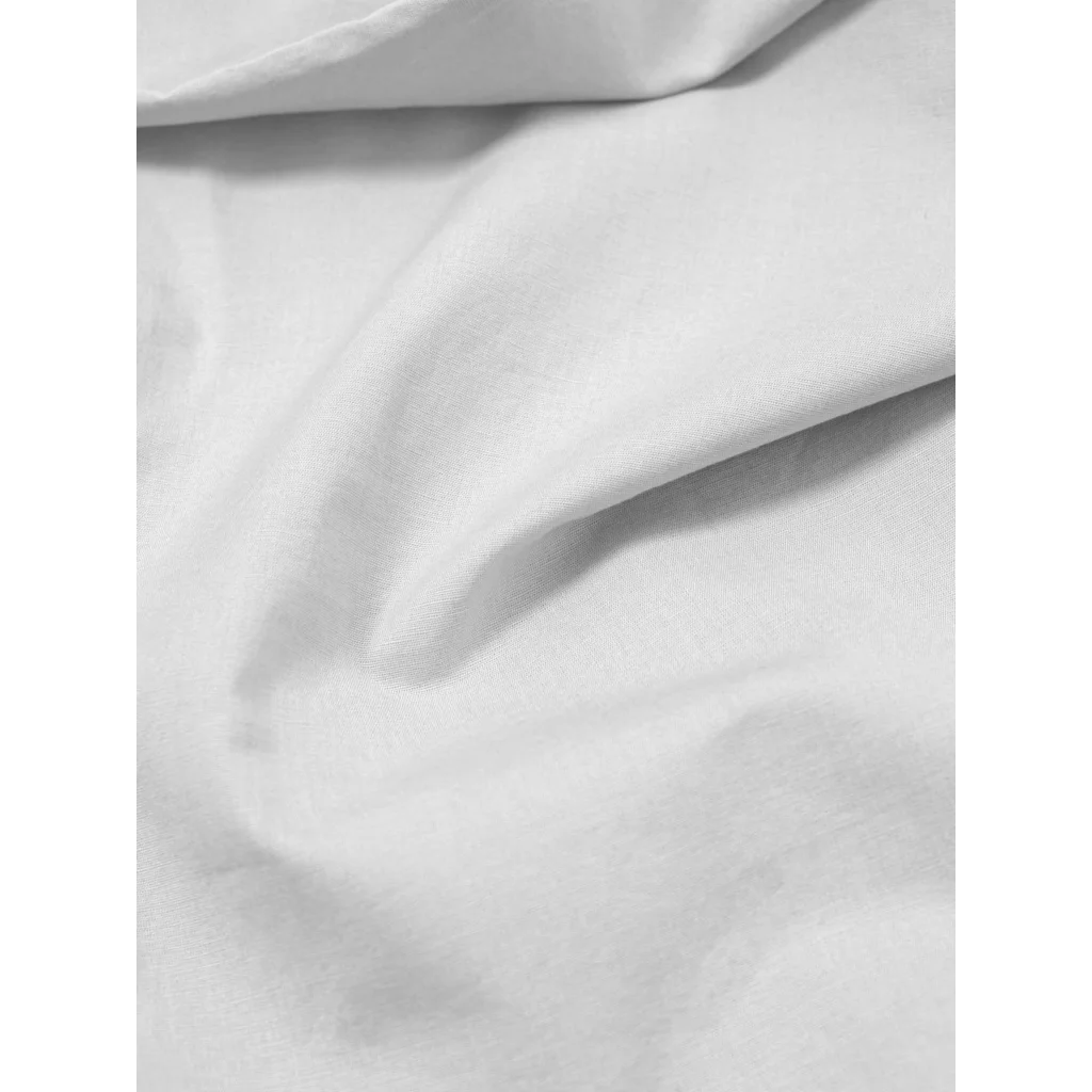 Baumwoll-+Leinen-Mix Bettwäsche Kissenbezug in Hellgrau Grau von erlich textil Größe 80x80 cm