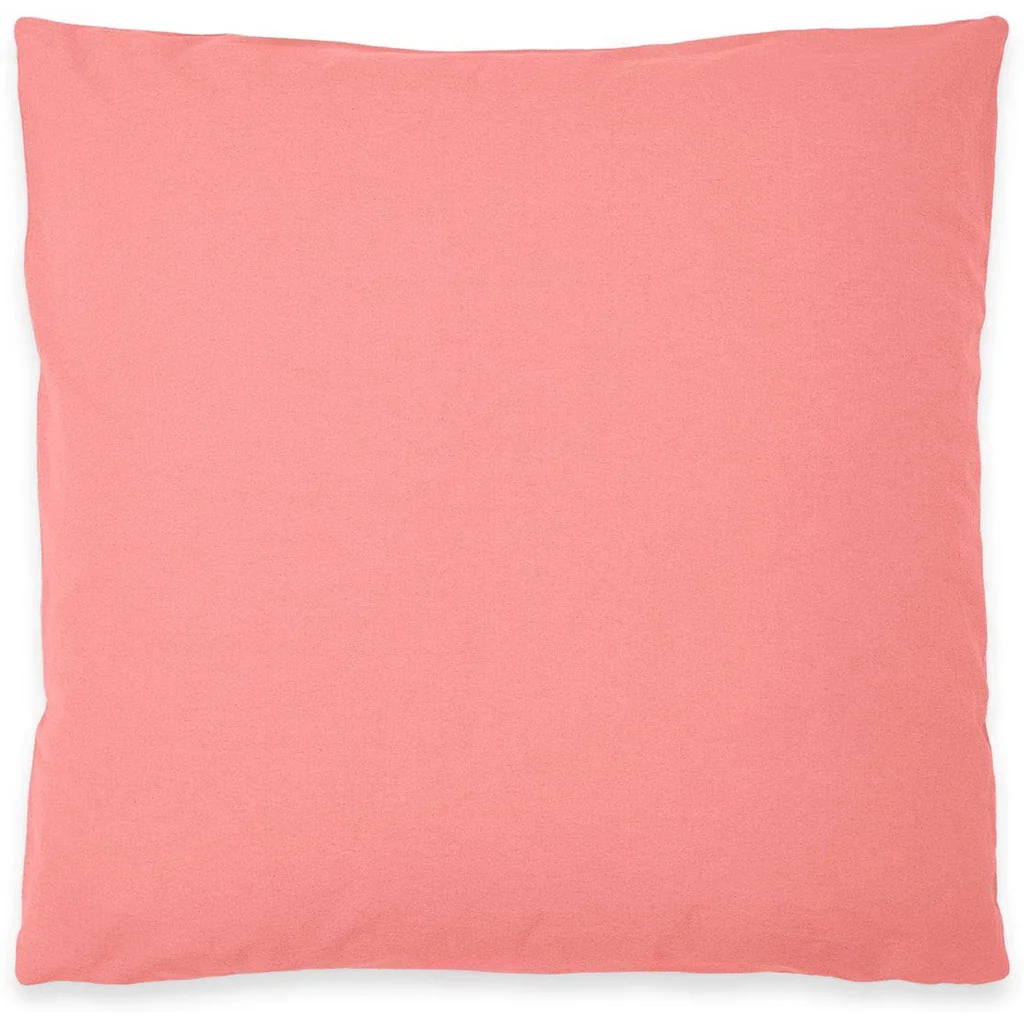 Baumwoll-+Leinen-Mix Bettwäsche Kissenbezug in Koralle Orange von erlich textil Größe 80x80 cm