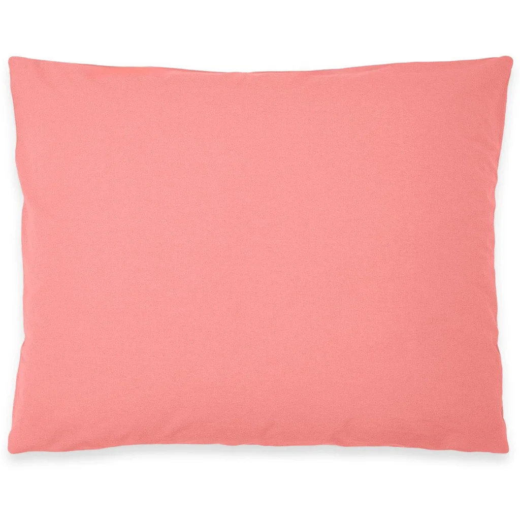 Baumwoll-+Leinen-Mix Bettwäsche Kissenbezug in Koralle Orange von erlich textil Größe 80x80 cm