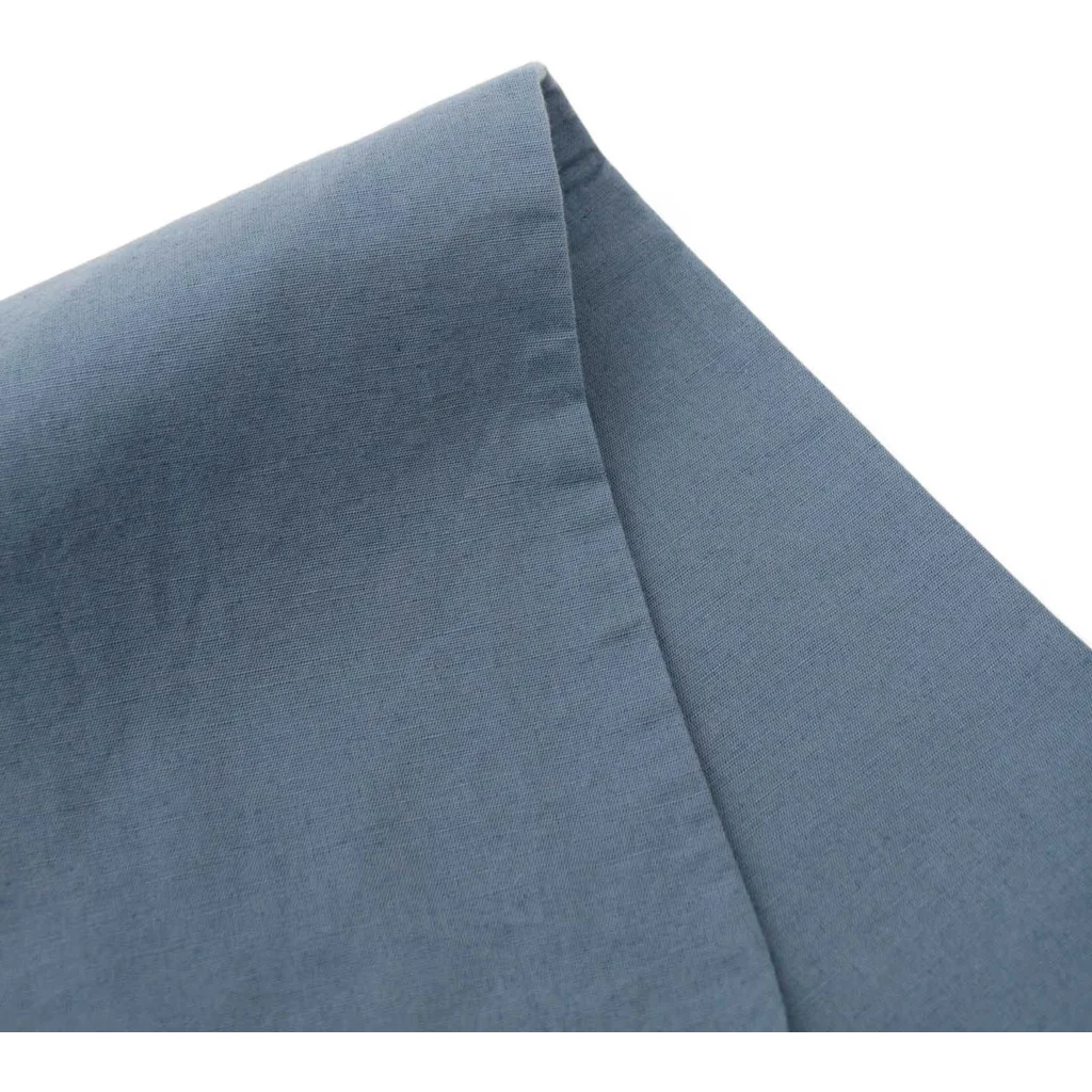 Baumwoll-+Leinen-Mix Bettwäsche Kissenbezug in Taubenblau Blau von erlich textil Größe 80x80 cm
