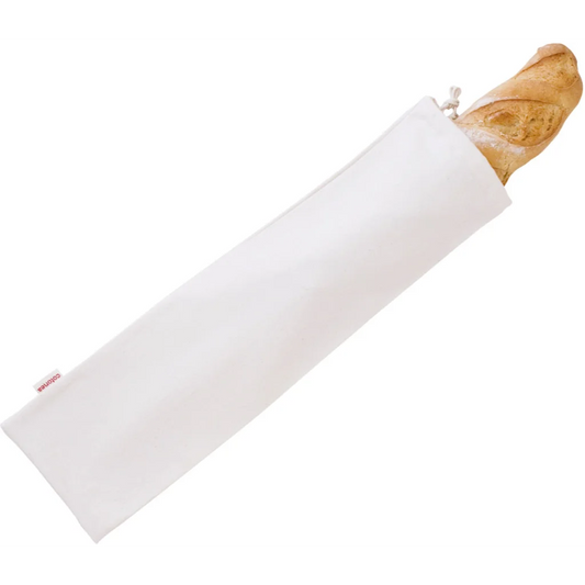 Bio Baguette-Stoffbeutel in Creme (naturbelassen) Creme von Cotonea Größe 56x16 cm