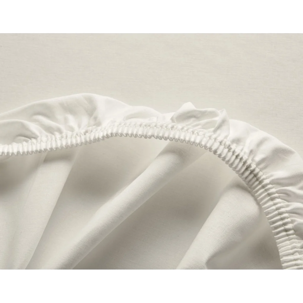 Bio Edel-Linon Spannbettlaken für Kinder-Matratzen in Creme von Cotonea Größe 70x140 cm