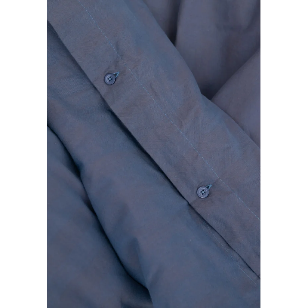 Bio Flanell Bettwäsche Streifen Garnitur 3-teilig in Blau+Mokka Blau+Braun Muster Streifen von MELA home Größe 240x220 + 2x 80x80 cm