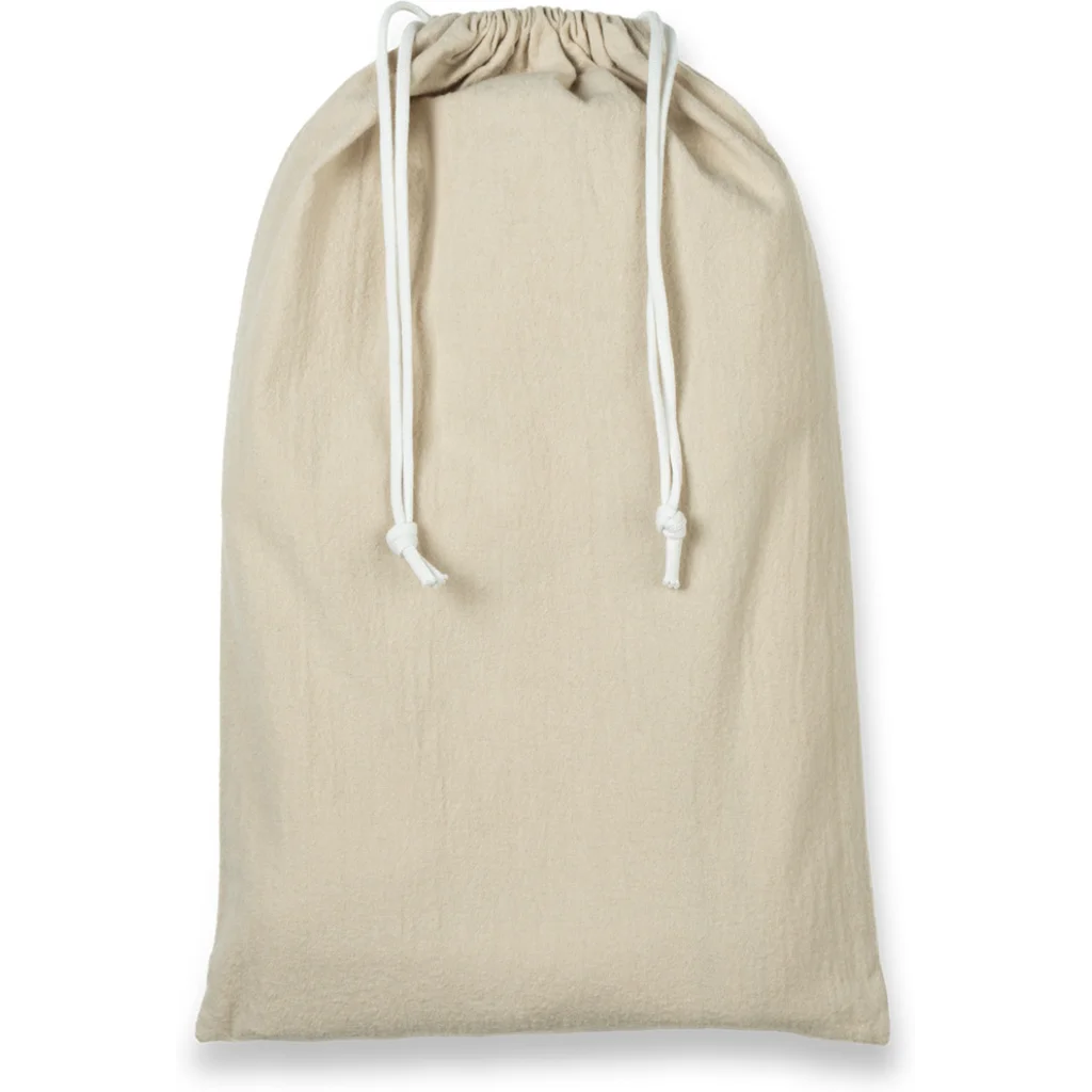 Bio Flanell Spannbettlaken für Matratzen in Standardgröße - Einzelbett in Creme von Living Crafts Größe 100x200 cm