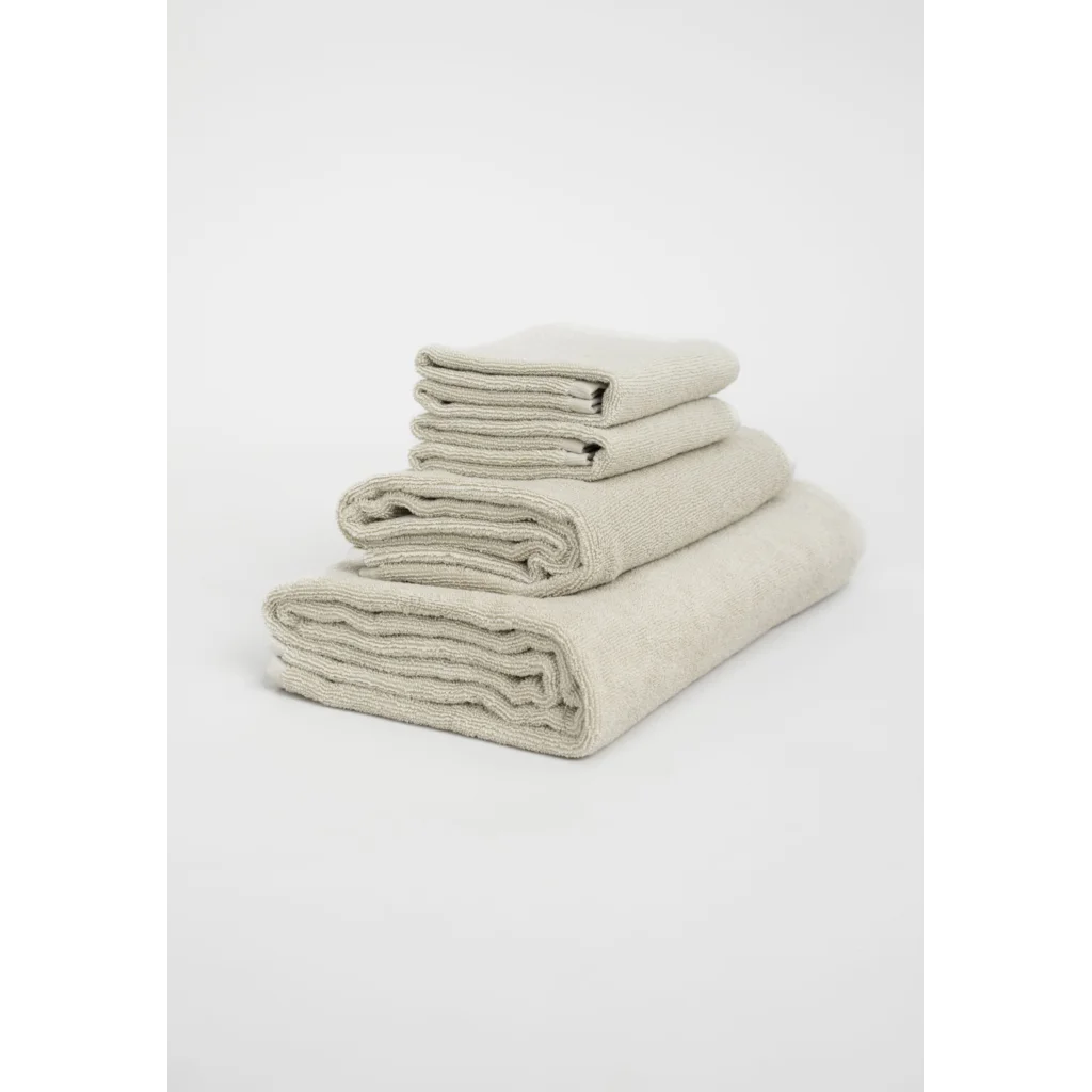 Bio Frottier Gästetuch 2er-Pack in Beige von MELA home Größe 30x50 cm