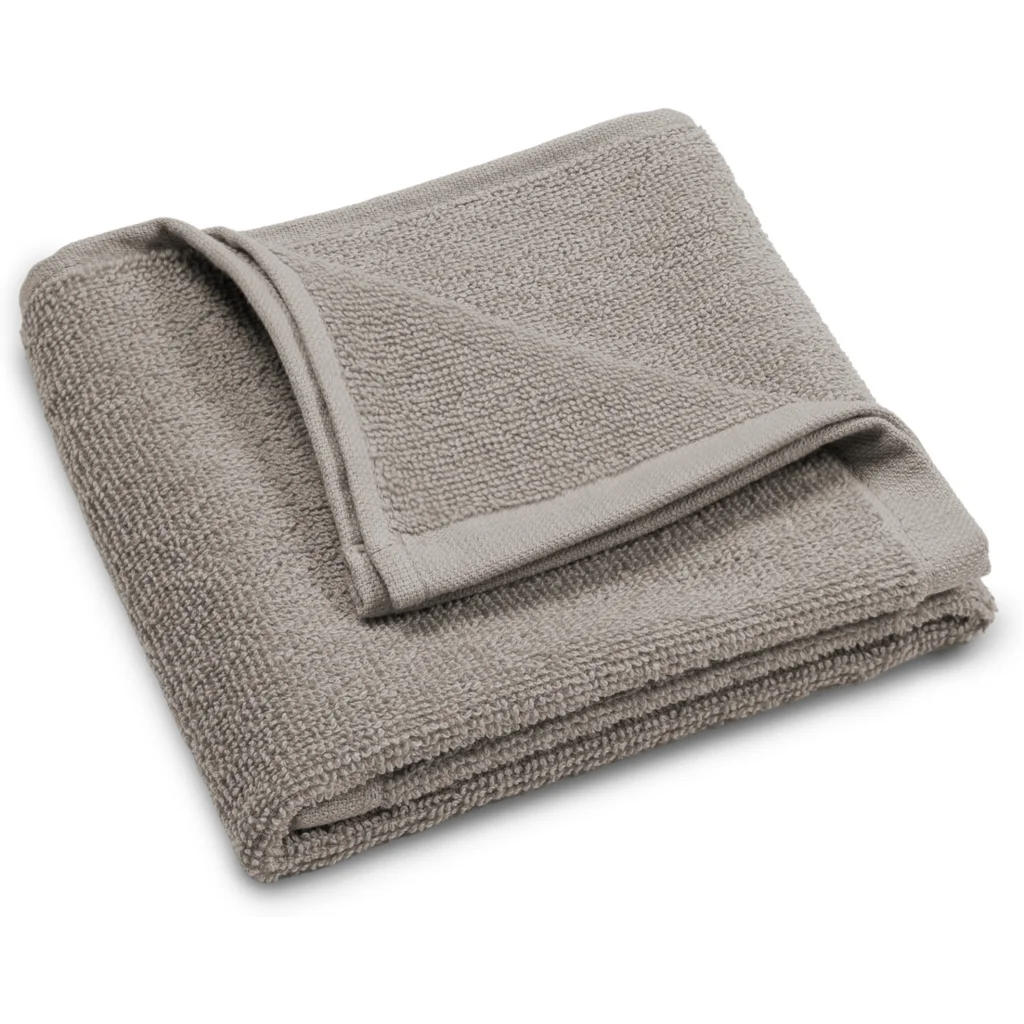 Bio Frottier Gästetuch BARI in Stein Grau von Living Crafts Größe 33x50 cm