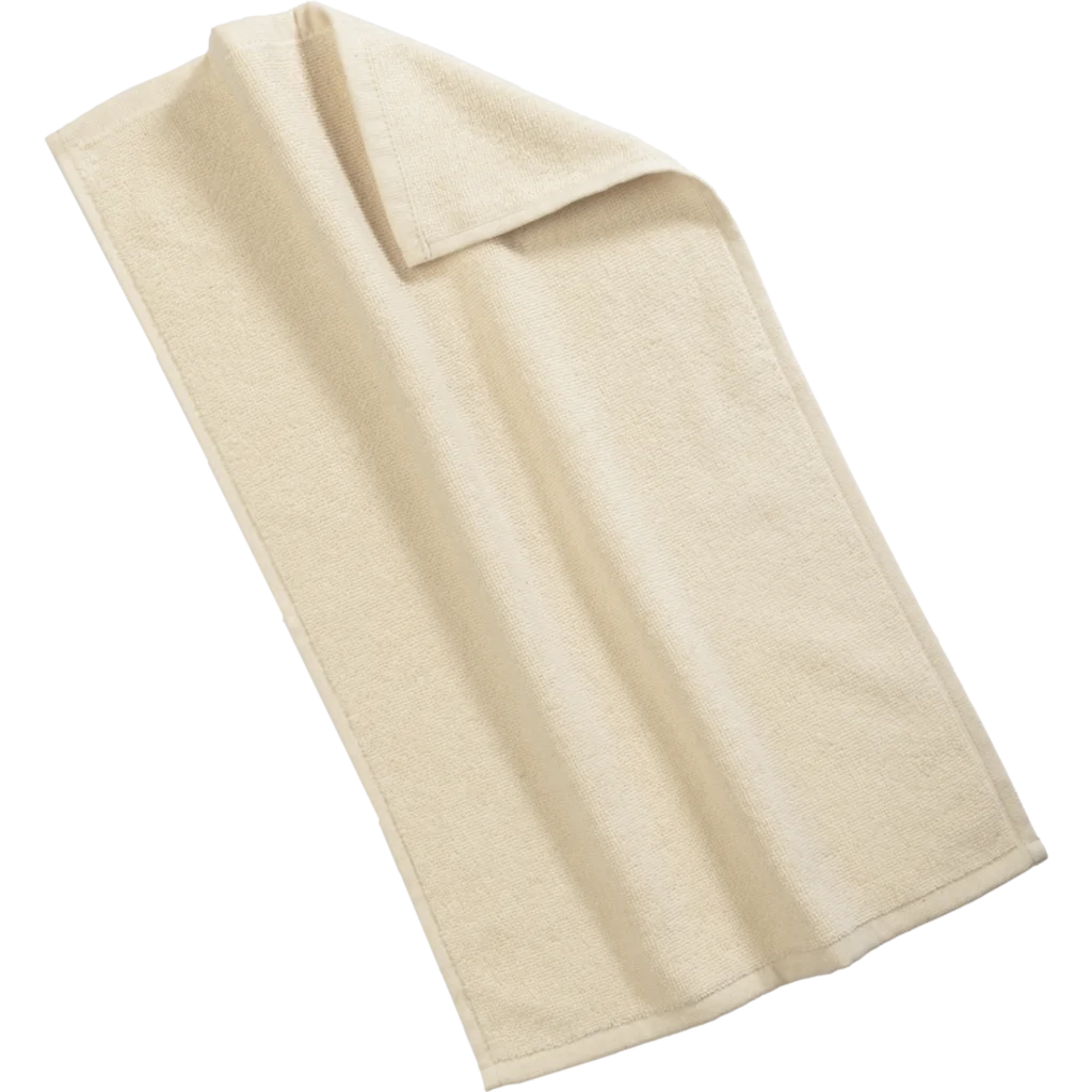 Bio Frottier Gästetuch ORLANDO in Creme von Living Crafts Größe 30x50 cm