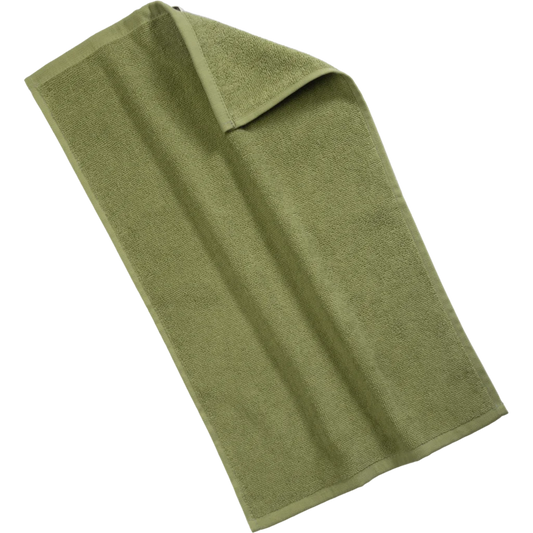 Bio Frottier Gästetuch ORLANDO in Khaki Grün von Living Crafts Größe 30x50 cm