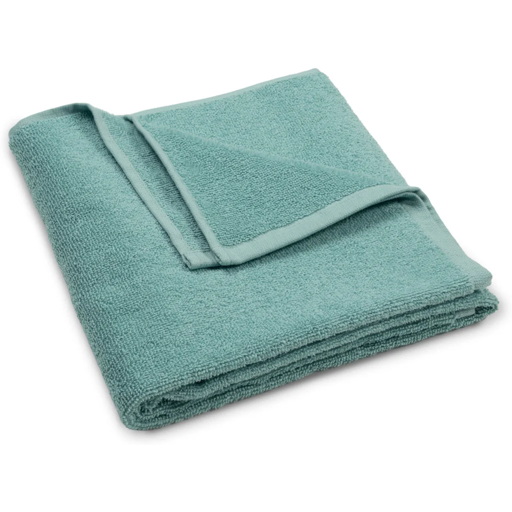 Bio Frottier Handtuch BARI in Aqua Blau von Living Crafts Größe 50x100 cm