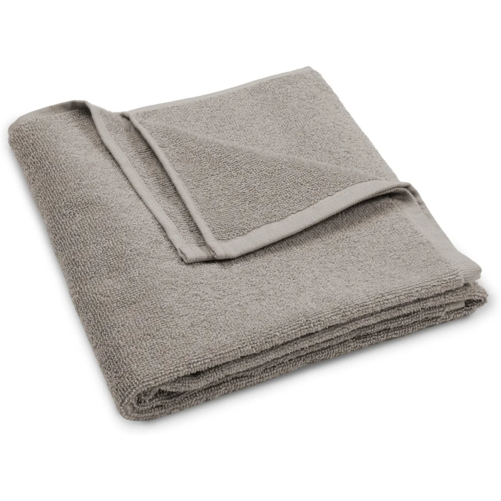 Bio Frottier Handtuch BARI in Stein Grau von Living Crafts Größe 50x100 cm
