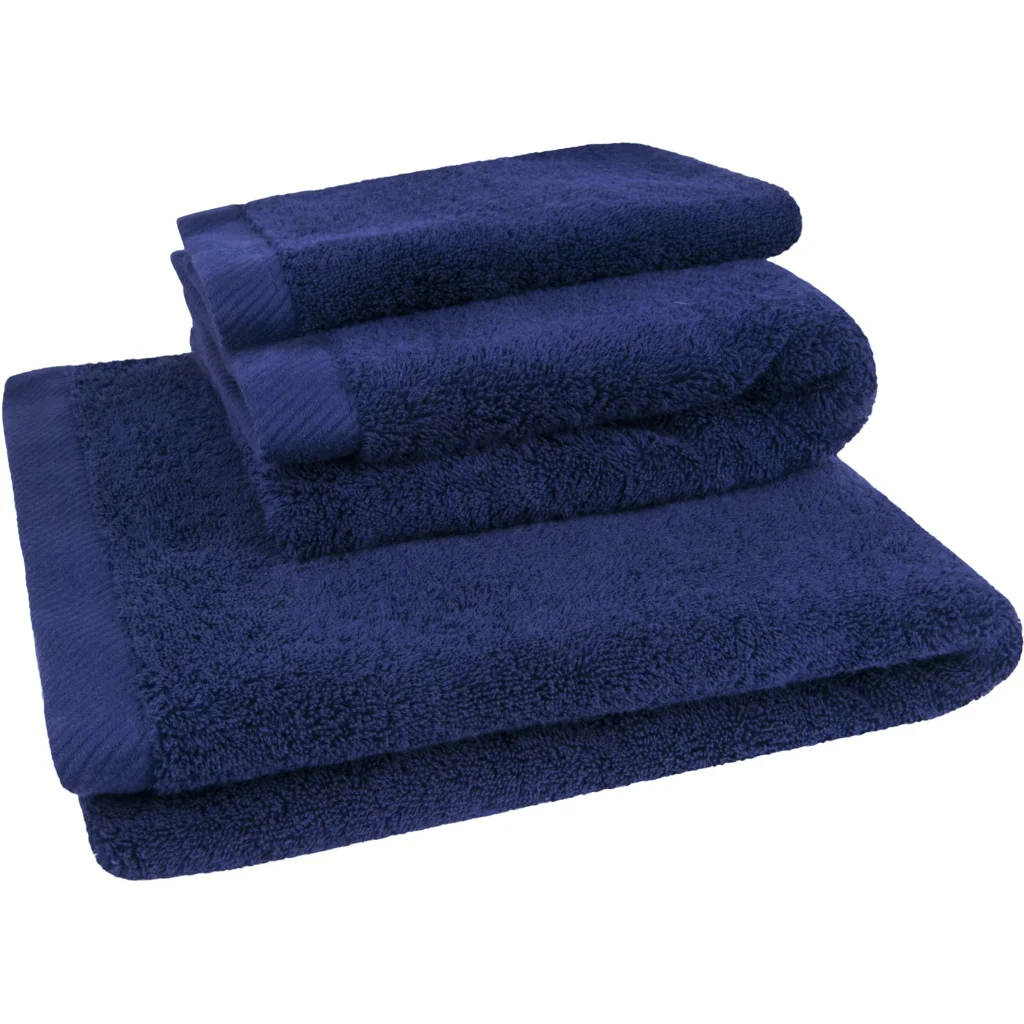 Bio Frottier Handtuch in Dunkelblau Blau von Ege Organics Größe 50x100 cm