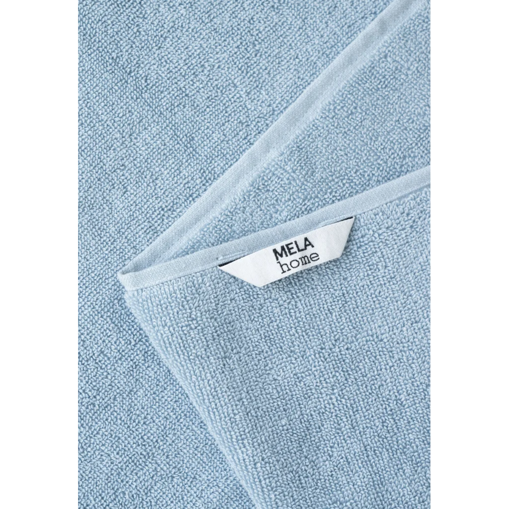 Bio Frottier Handtuch in Himmelblau Blau von MELA home Größe 50x100 cm