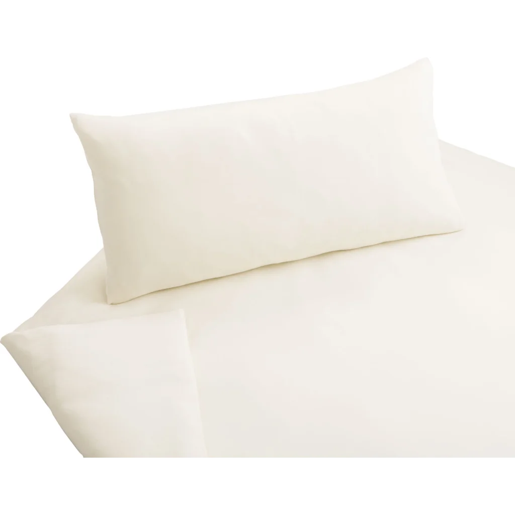 Bio Jersey Bettwäsche Kissenbezug in Creme von Cotonea Größe 80x80 cm