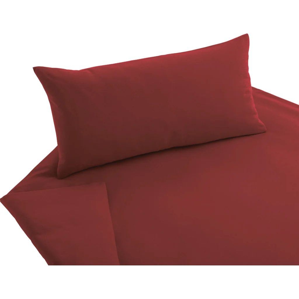 Bio Jersey Bettwäsche Kissenbezug in Rot von Cotonea Größe 80x80 cm