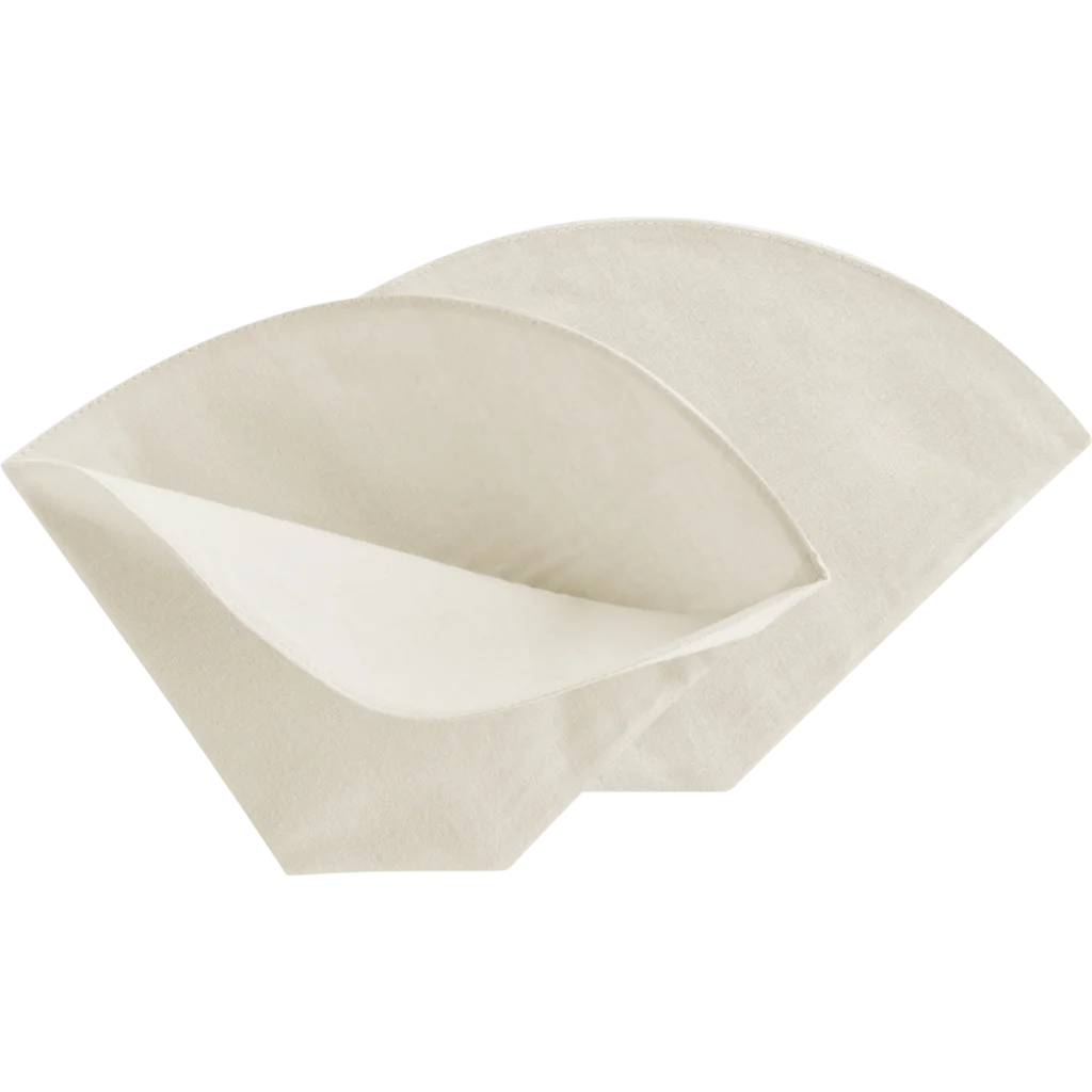 Bio Kaffeefilter 2er-Pack in Creme von Living Crafts Größe 20x13 cm