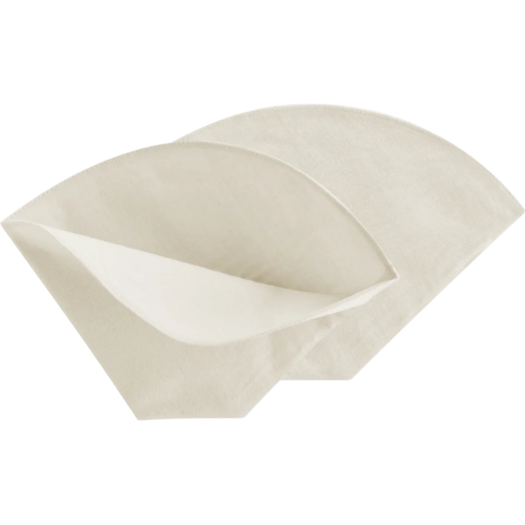 Bio Kaffeefilter 2er-Pack in Creme von Living Crafts Größe 20x13 cm