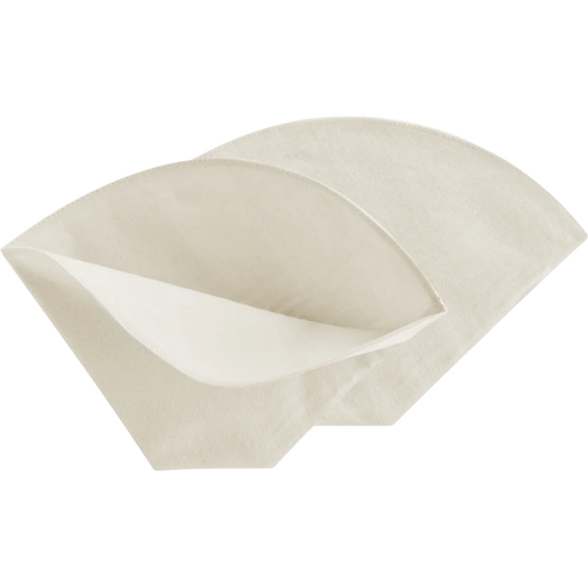 Bio Kaffeefilter 2er-Pack in Creme von Living Crafts Größe 20x13 cm