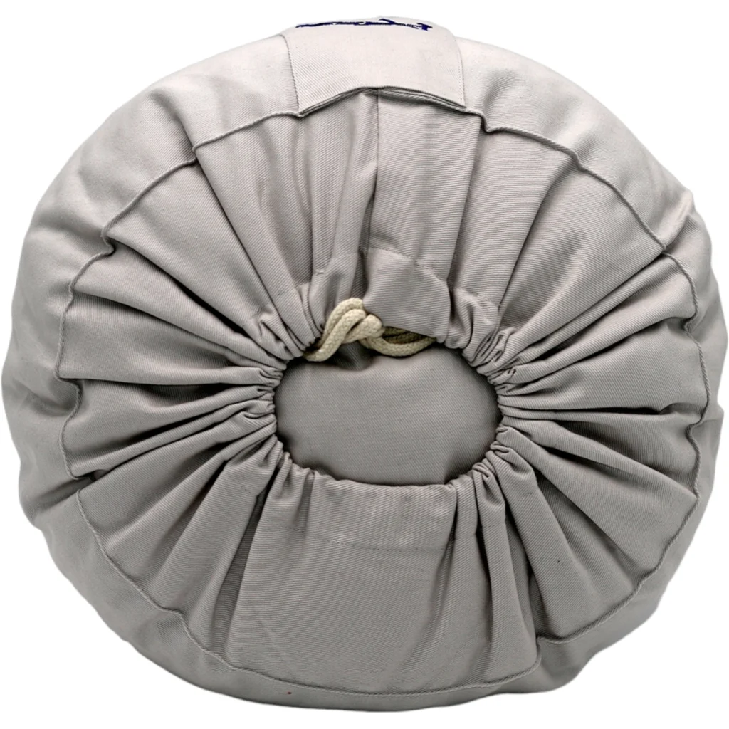 Bio Meditationskissen+Yogakissen rund in Beige von BAGHI Größe Ø 30 cm Höhe 15 cm