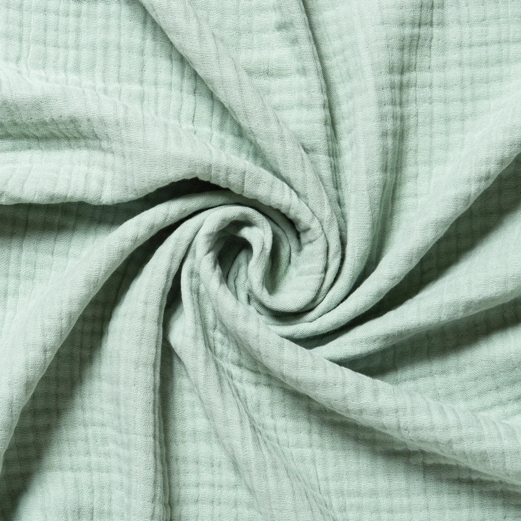 Bio Musselin Baby-Decke in Mint Grün von biobaby Größe 105x105 cm