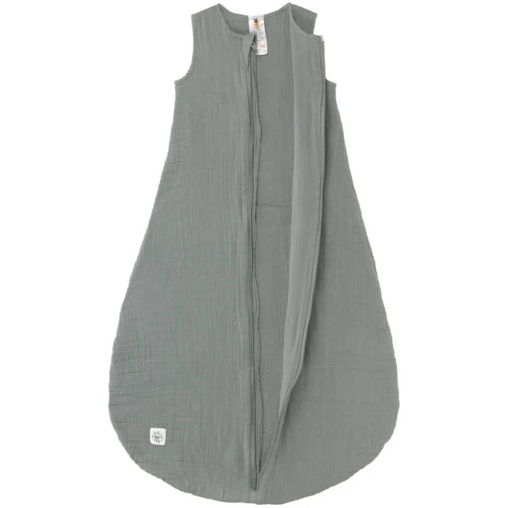 Bio Musselin Baby-Schlafsack in Grün von Lässig Größe 50+56