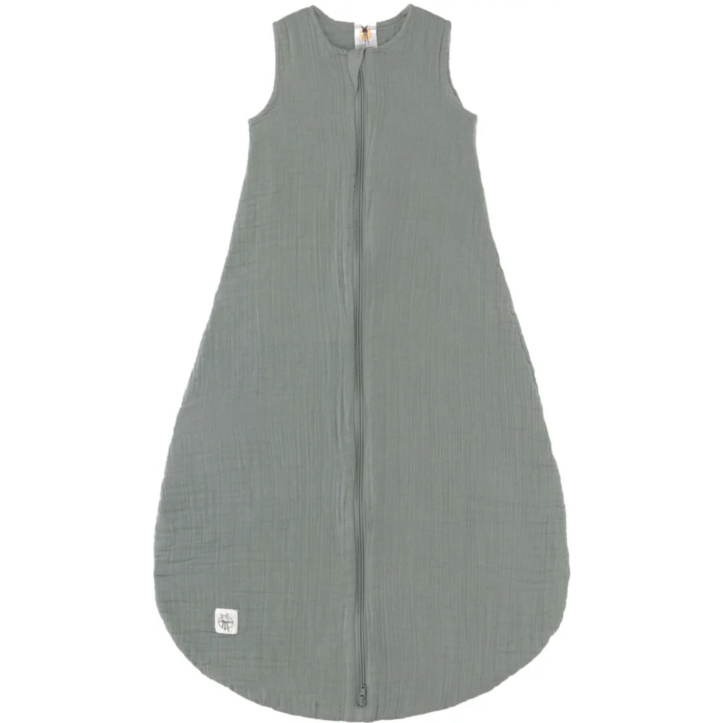 Bio Musselin Baby-Schlafsack in Grün von Lässig Größe 74+80