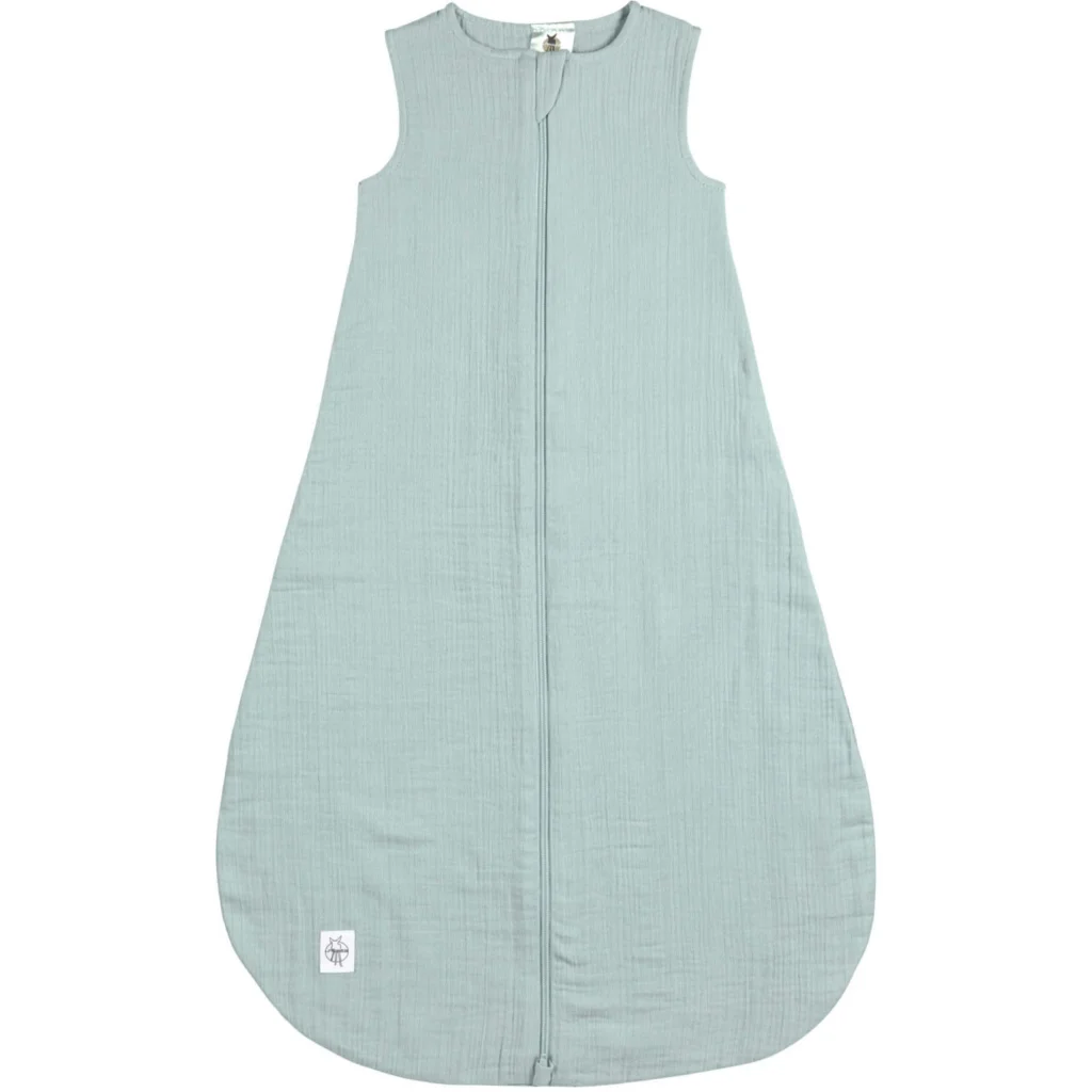 Bio Musselin Baby-Schlafsack in Mint Grün von Lässig Größe 74+80
