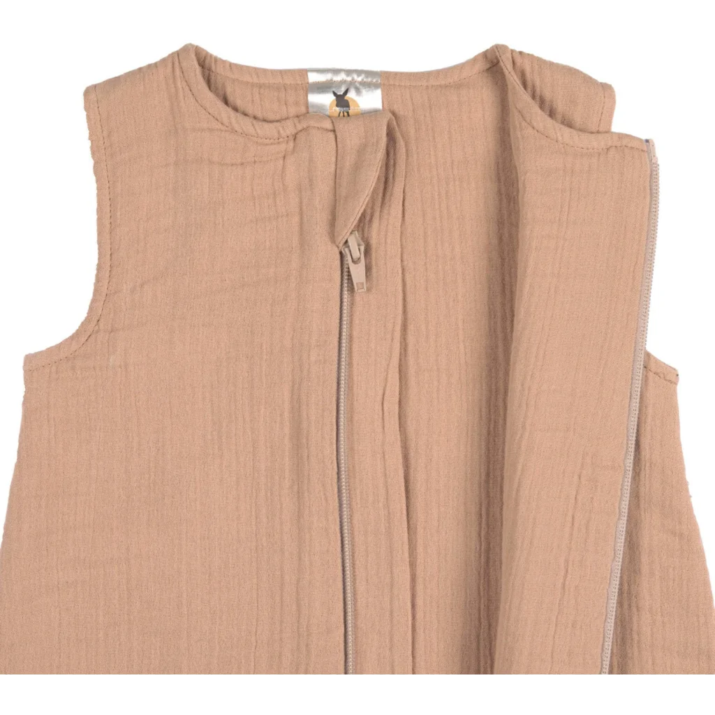 Bio Musselin Baby-Schlafsack in Papaya Orange von Lässig Größe 50+56