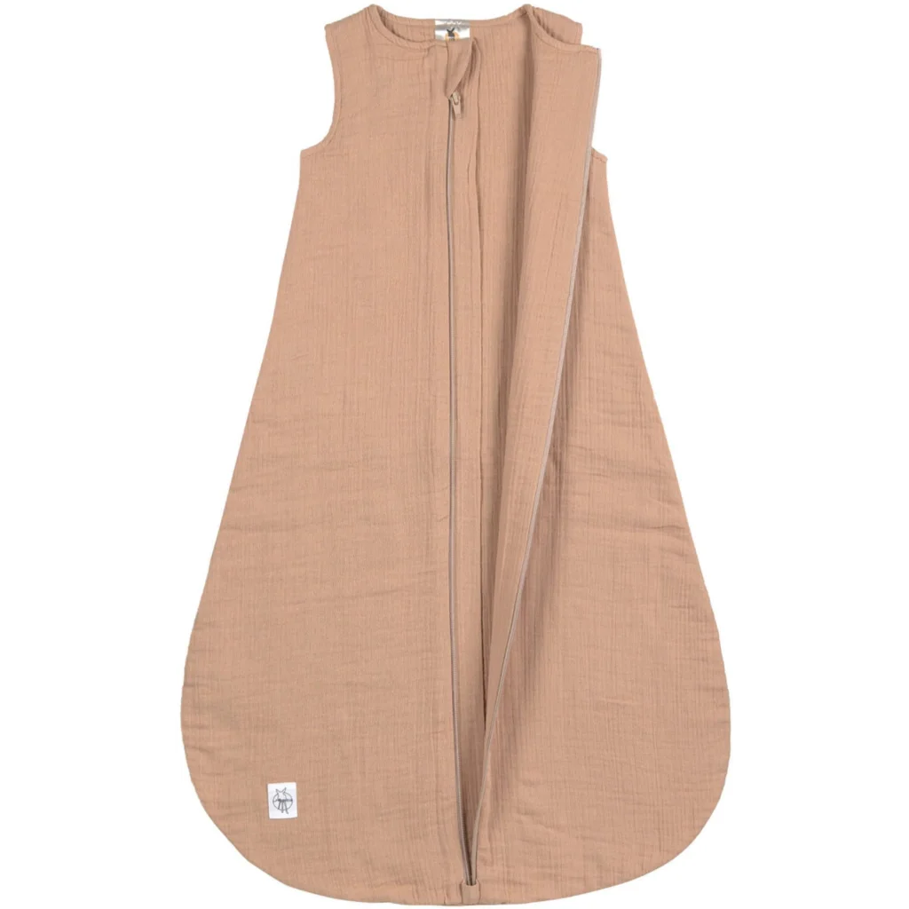 Bio Musselin Baby-Schlafsack in Papaya Orange von Lässig Größe 50+56