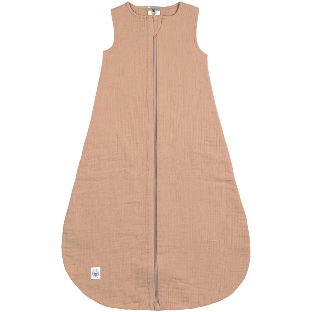 Bio Musselin Baby-Schlafsack in Papaya Orange von Lässig Größe 74+80