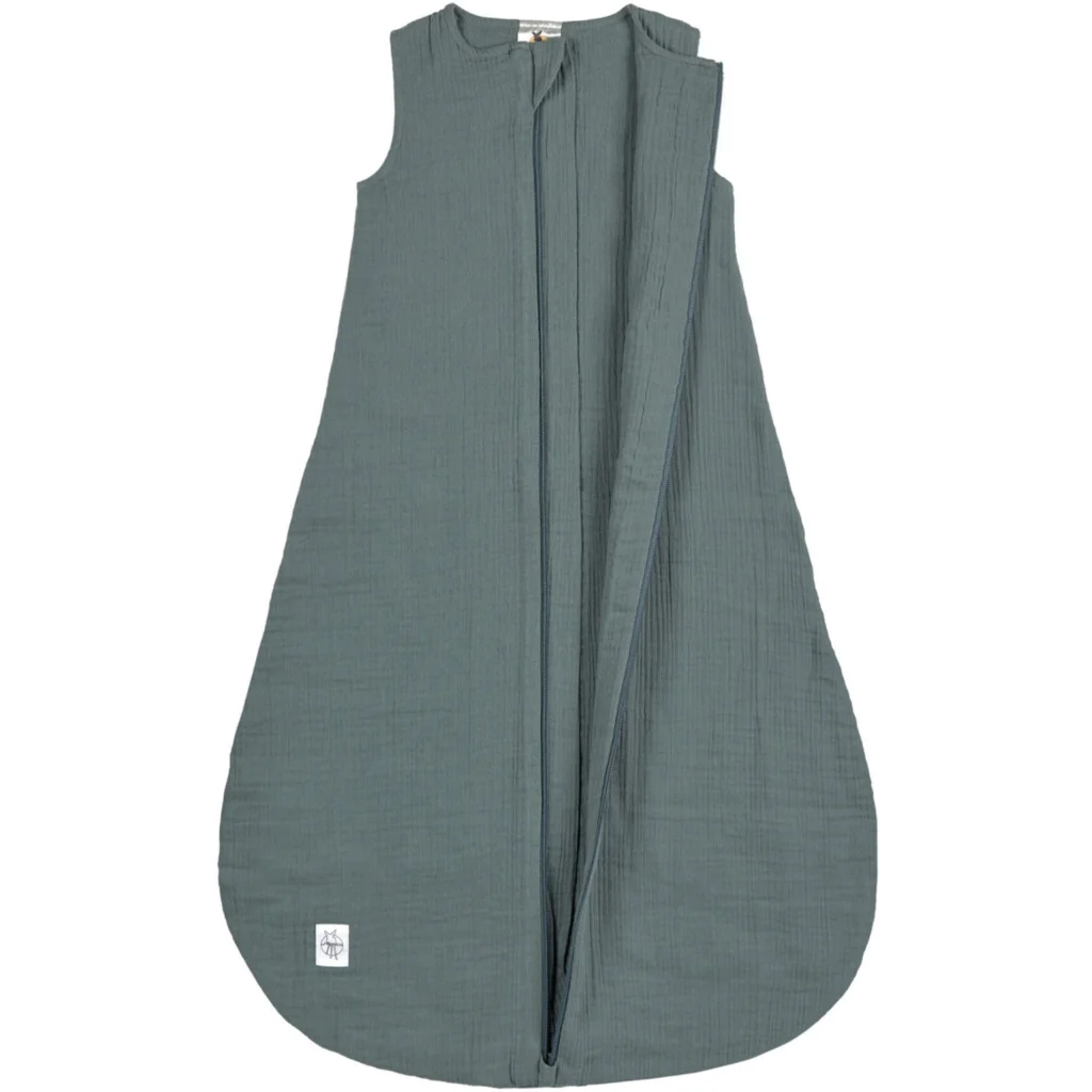 Bio Musselin Baby-Schlafsack in Petrol Grün von Lässig Größe 50+56