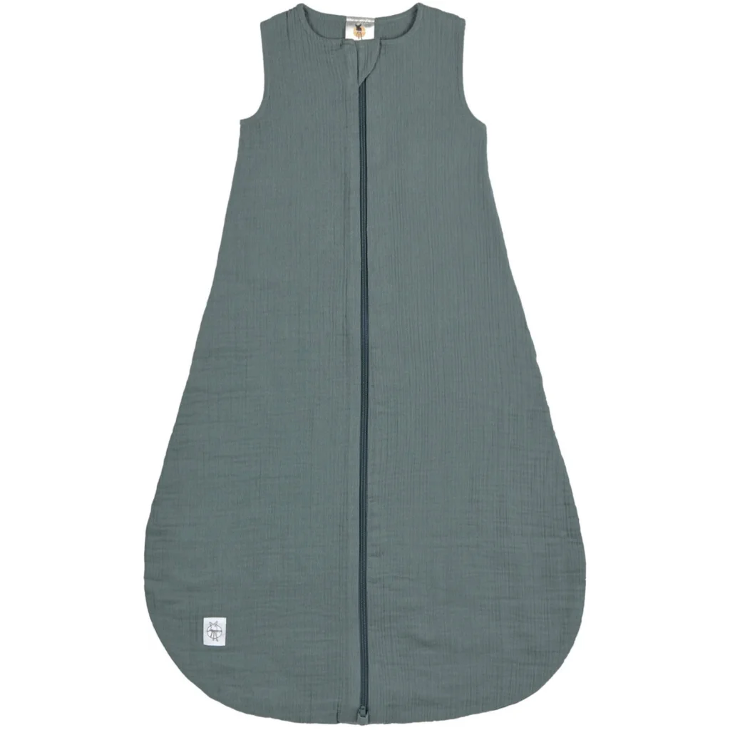 Bio Musselin Baby-Schlafsack in Petrol Grün von Lässig Größe 62+68