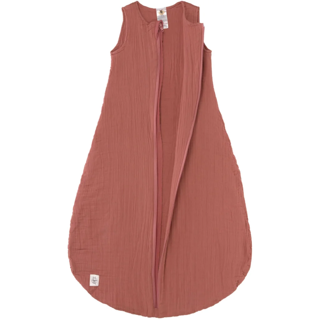 Bio Musselin Baby-Schlafsack in Rost Rot von Lässig Größe 50+56