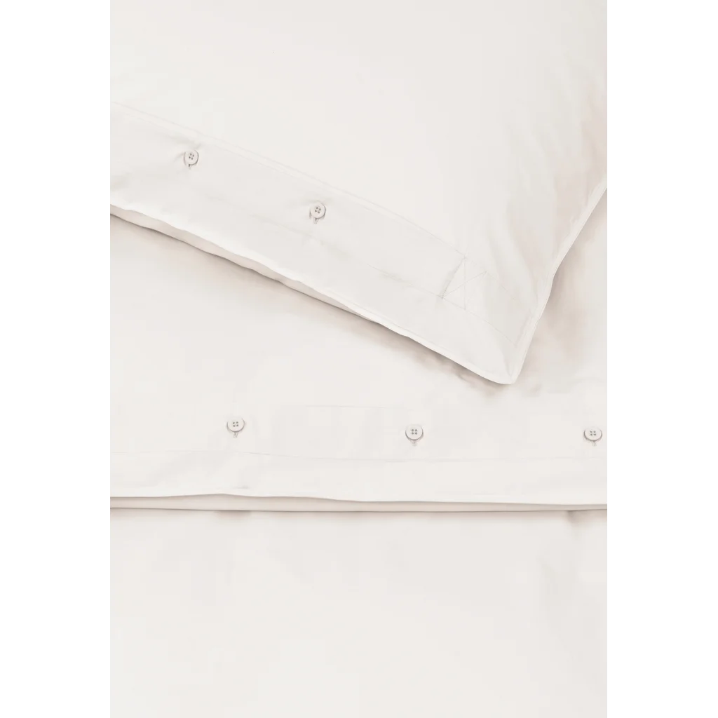 Bio Perkal Bettwäsche Garnitur in Creme von MELA home Größe 135x200 + 80x80 cm