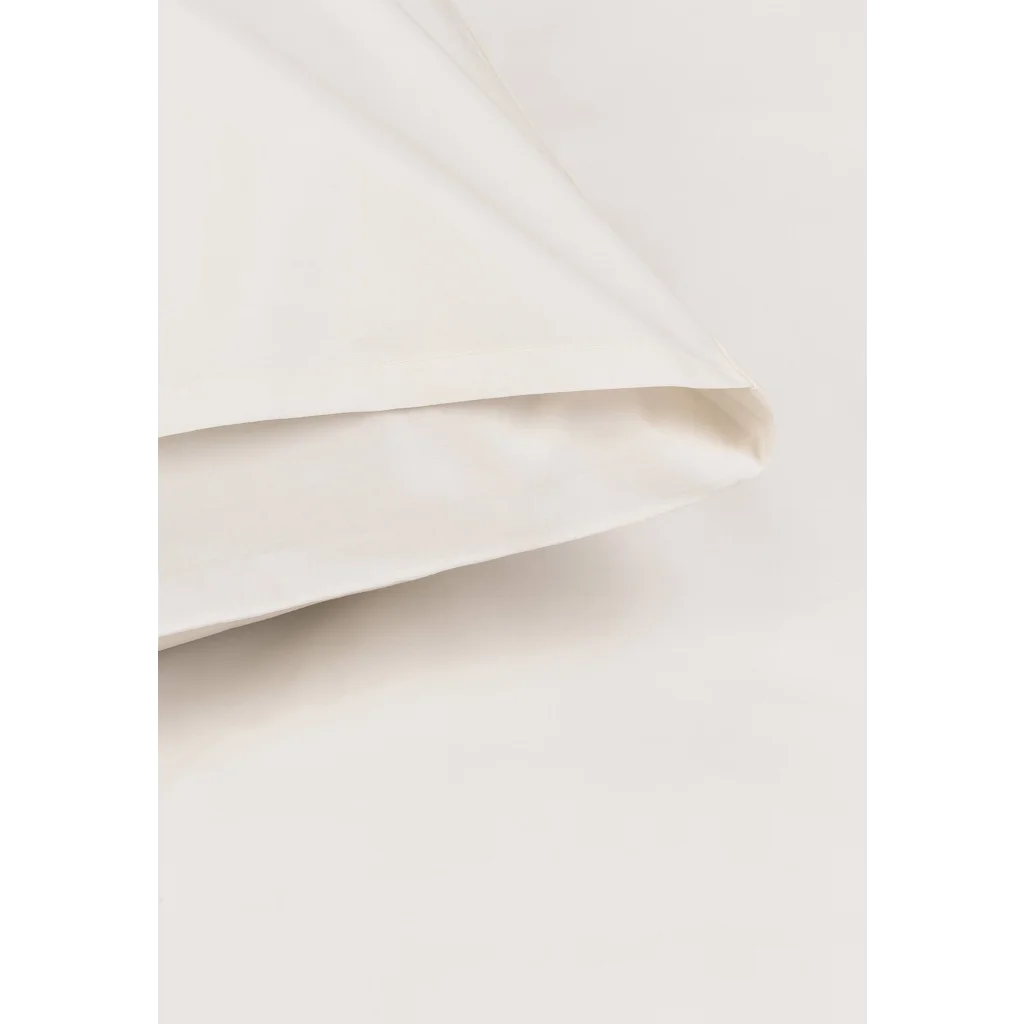 Bio Perkal Bettwäsche Garnitur in Creme von MELA home Größe 155x220 + 80x80 cm