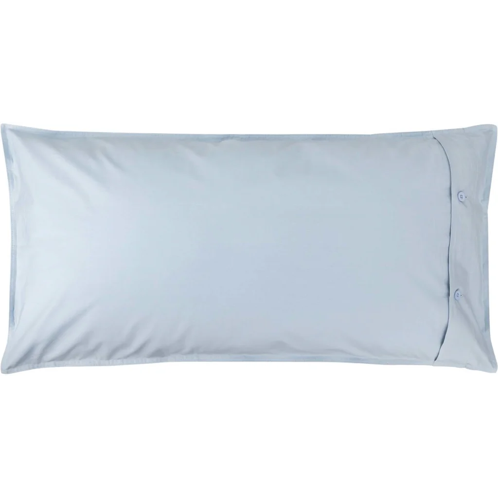 Bio Perkal Bettwäsche Kissenbezug in Himmelblau Blau von MELA home Größe 40x80 cm