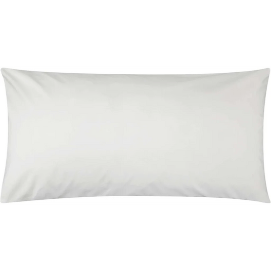 Bio Perkal Bettwäsche Kissenbezug in Weiß von MELA home Größe 40x80 cm