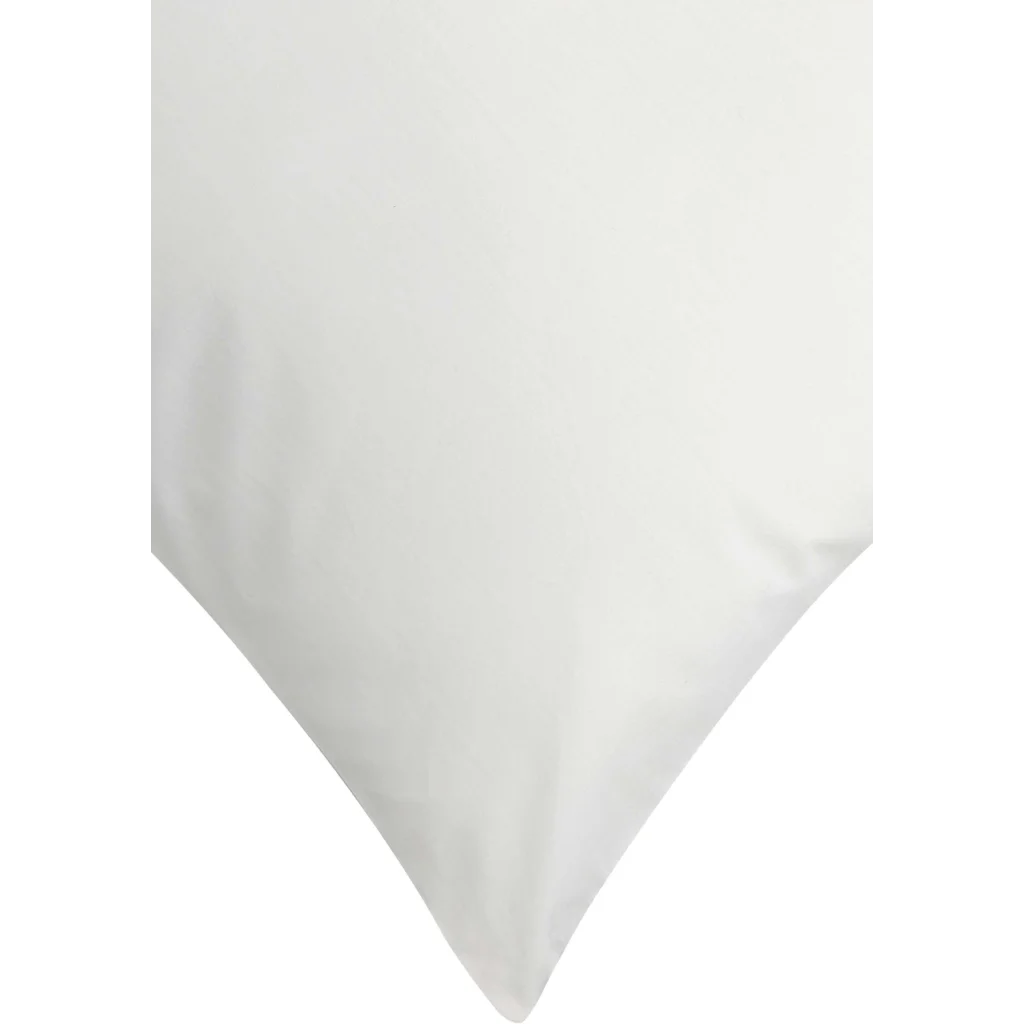 Bio Perkal Bettwäsche Kissenbezug in Weiß von MELA home Größe 40x80 cm