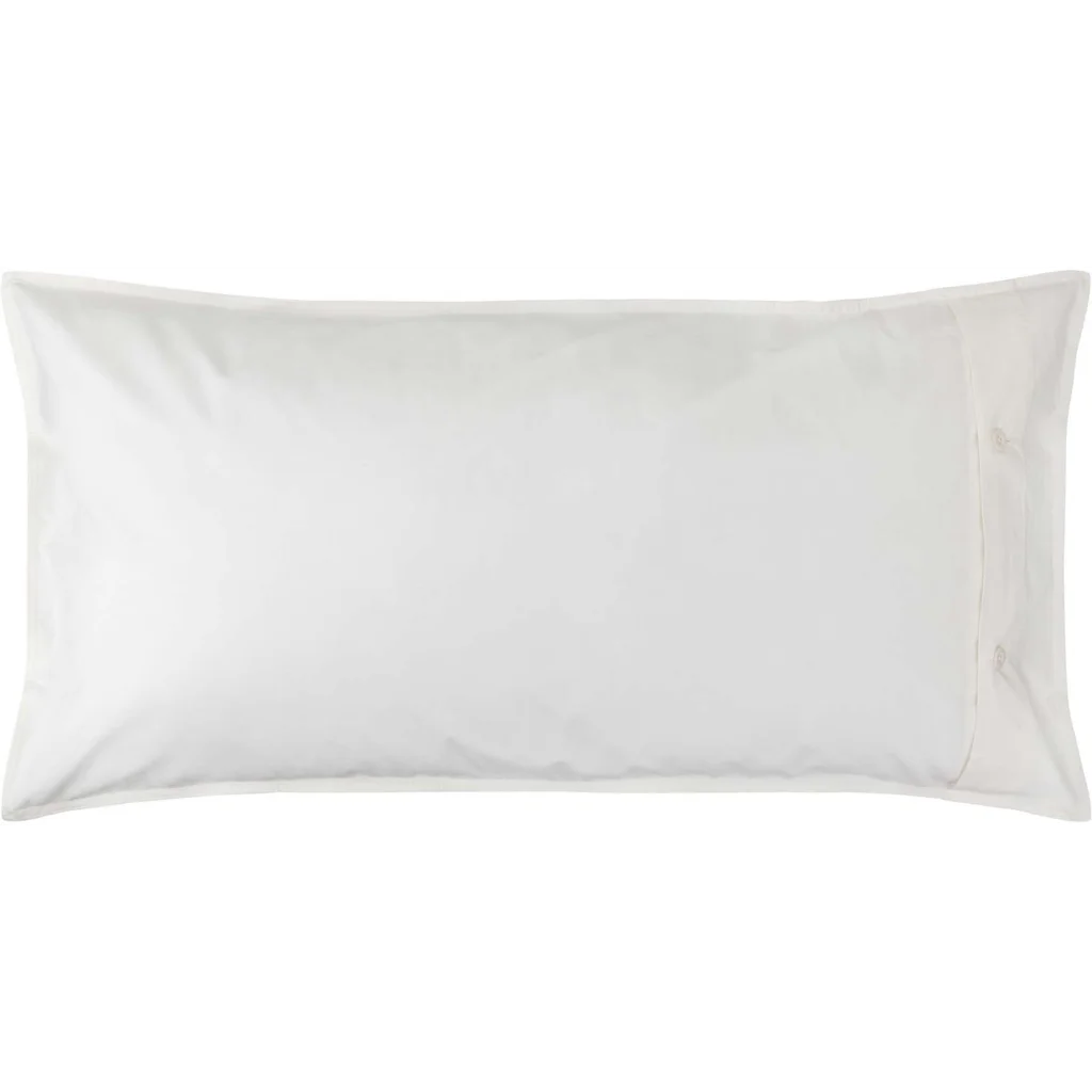 Bio Perkal Bettwäsche Kissenbezug in Weiß von MELA home Größe 40x80 cm