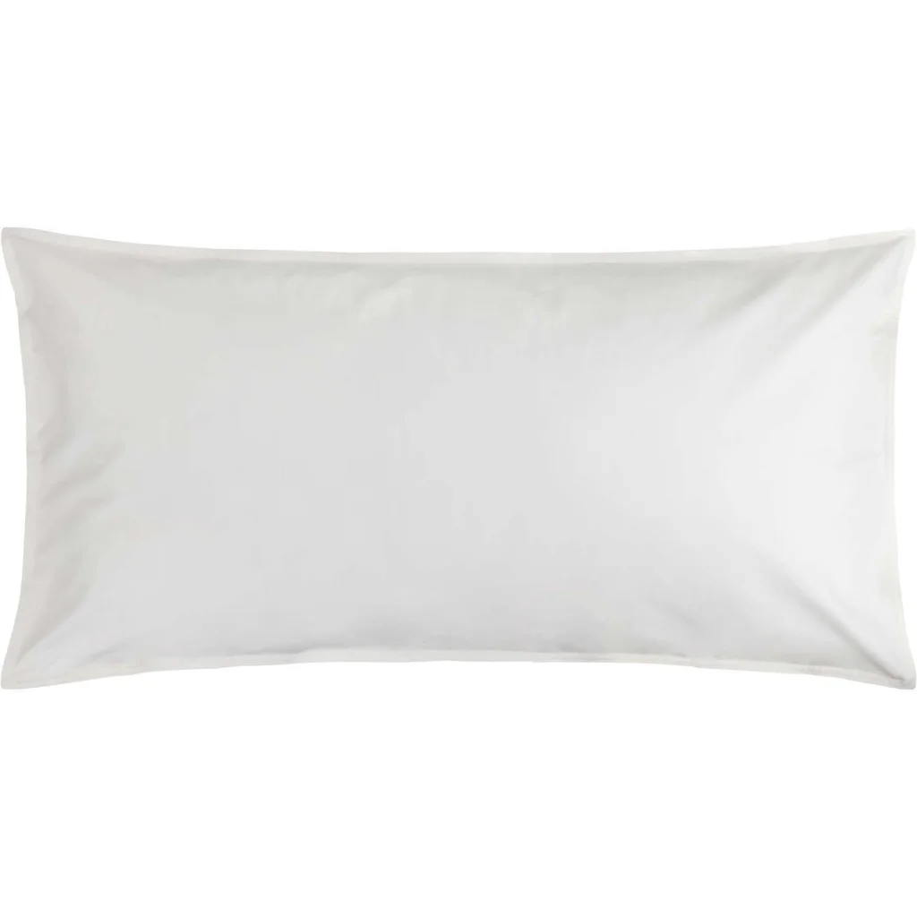 Bio Perkal Bettwäsche Kissenbezug in Weiß von MELA home Größe 40x80 cm