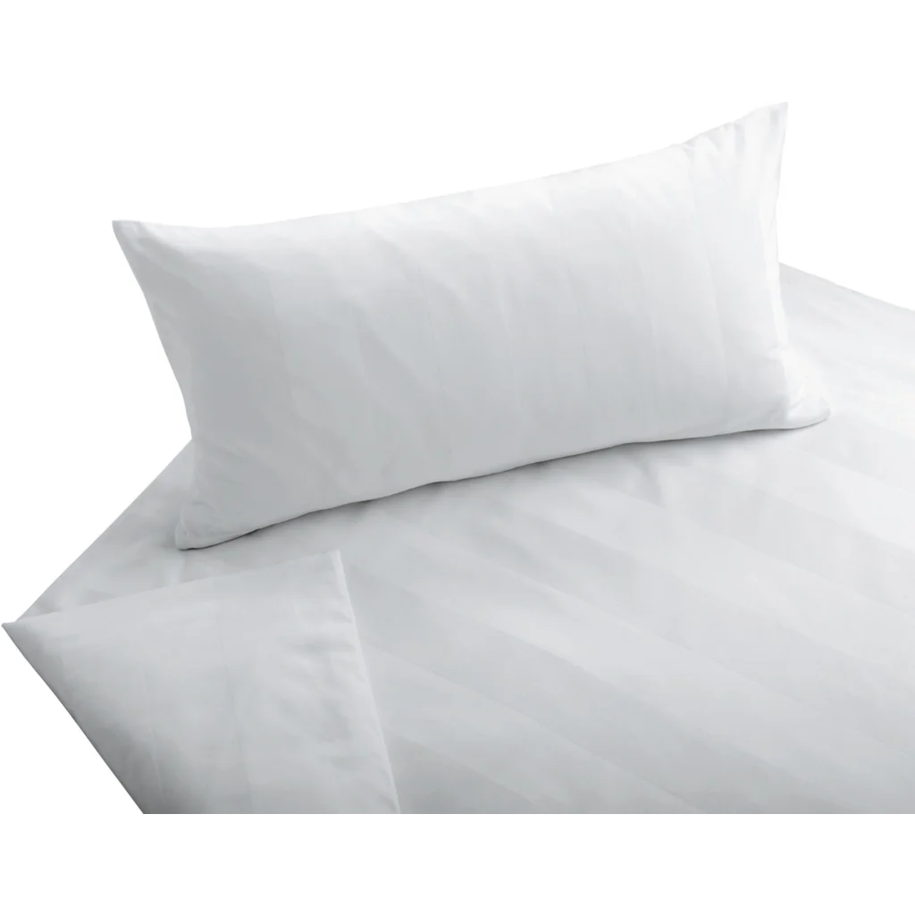 Bio Satin Bettwäsche Superbe Garnitur 3-teilig in Weiß von Cotonea Größe 200x200 + 2x 80x80 cm