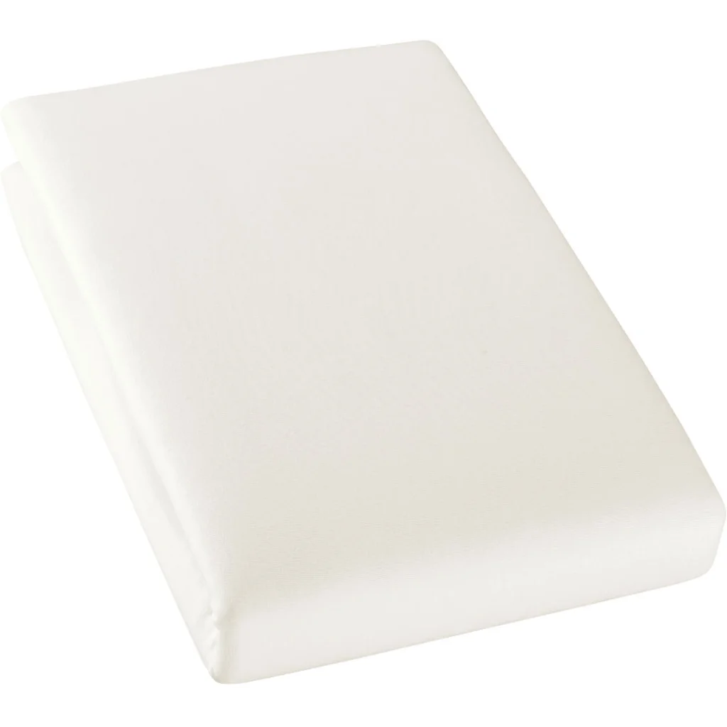 Bio Single-Jersey Spannbettlaken für Boxspringbetten in Übergröße in Creme von Cotonea Größe 140-160 x 200 cm