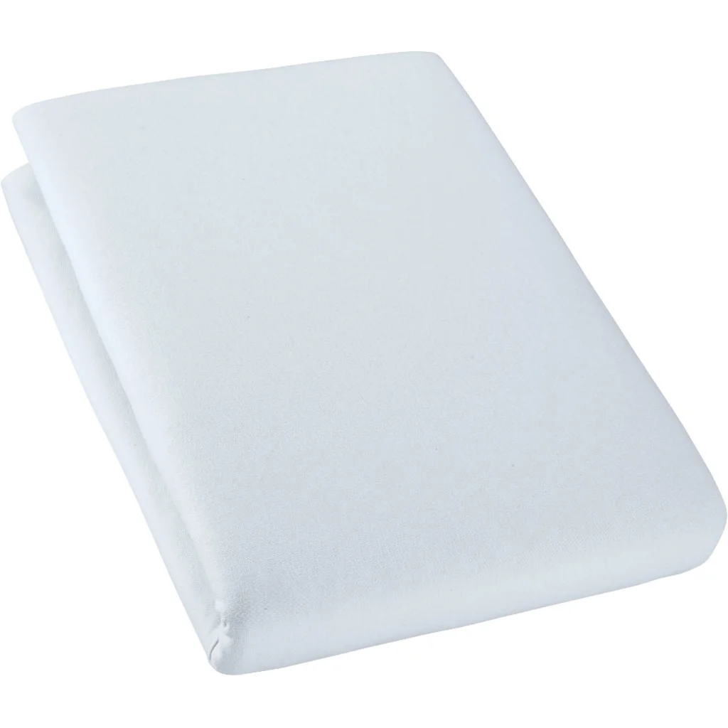 Bio Single-Jersey Spannbettlaken für Boxspringbetten in Übergröße in Hellblau Blau von Cotonea Größe 140-160 x 200 cm