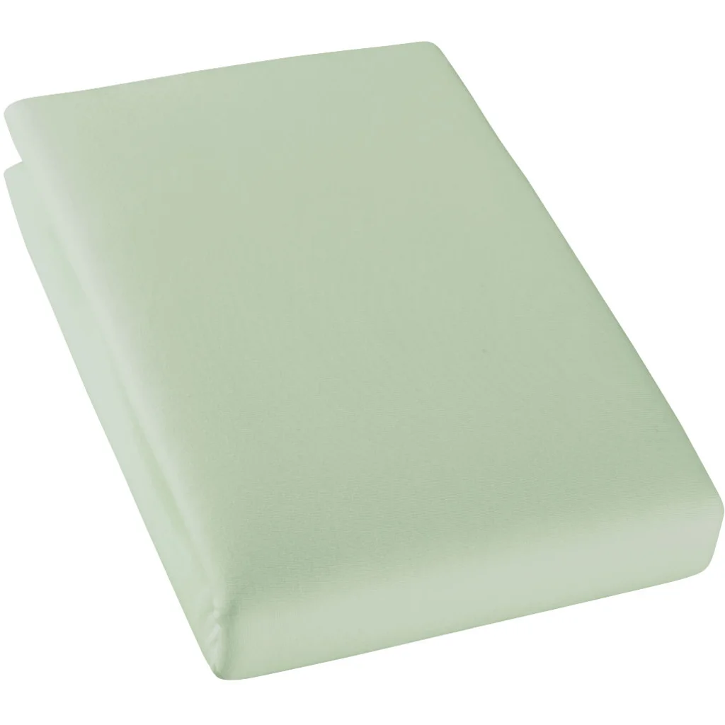 Bio Single-Jersey Spannbettlaken für Boxspringbetten in Übergröße in Kiwi Grün von Cotonea Größe 140-160 x 200 cm