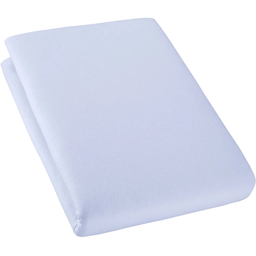 Bio Single-Jersey Spannbettlaken für Boxspringbetten in Übergröße und Überlänge in Vergissmeinnicht Lila von Cotonea Größe 140-160 x 220 cm