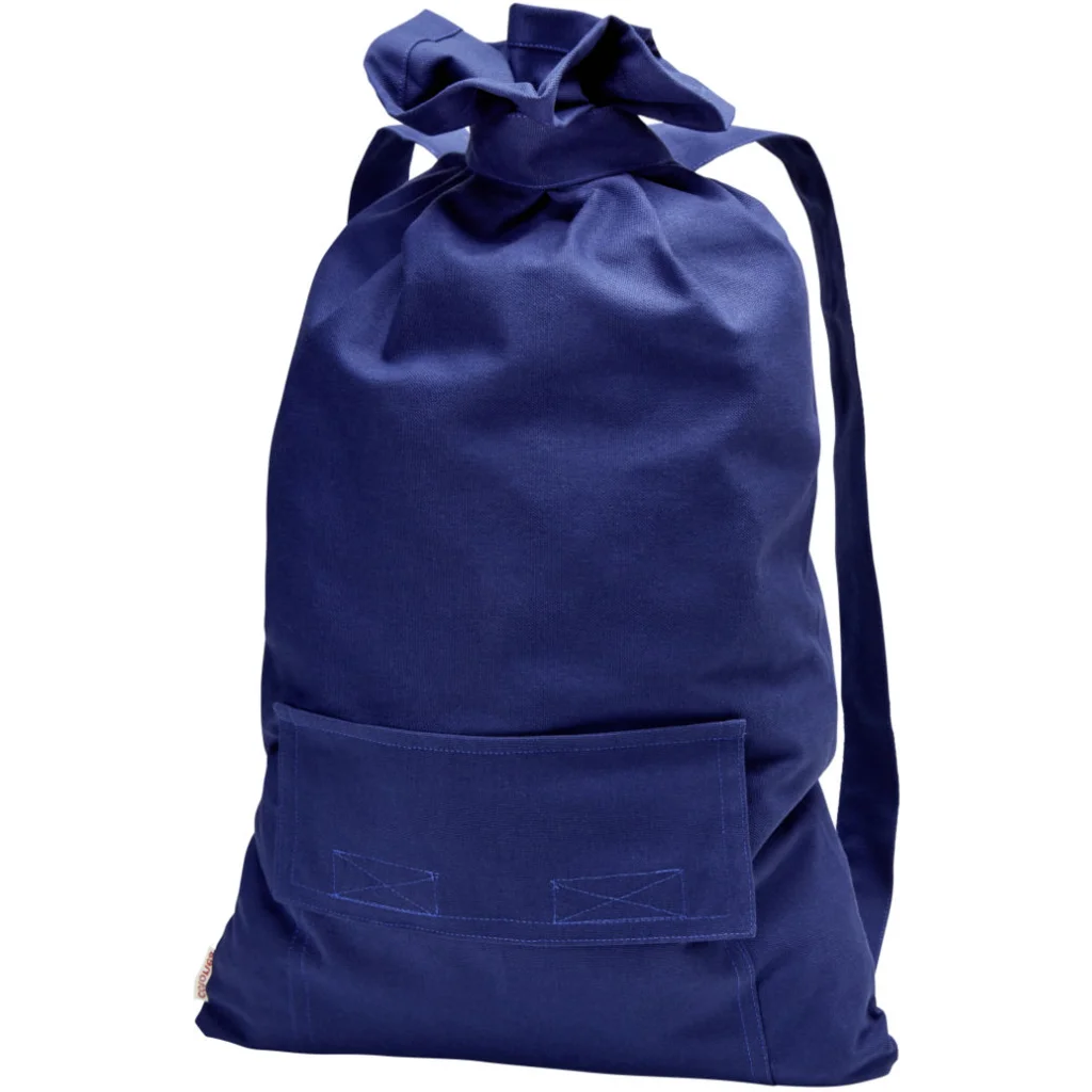 Bio Stoff-Rucksack in Blau von Cotonea Größe 65x38 cm